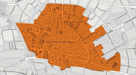 Mietspiegelkarte Hochheim am Main